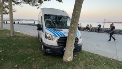 İstanbul'da yanındaki kadını darbetti: Zabıta aracını alarak ağaca çarptı