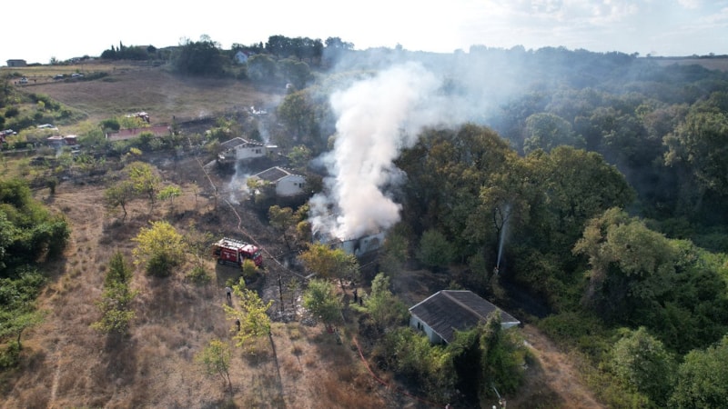 İstanbul'da çayırlık alanda çıkan yangın evlere ve ormana sıçradı