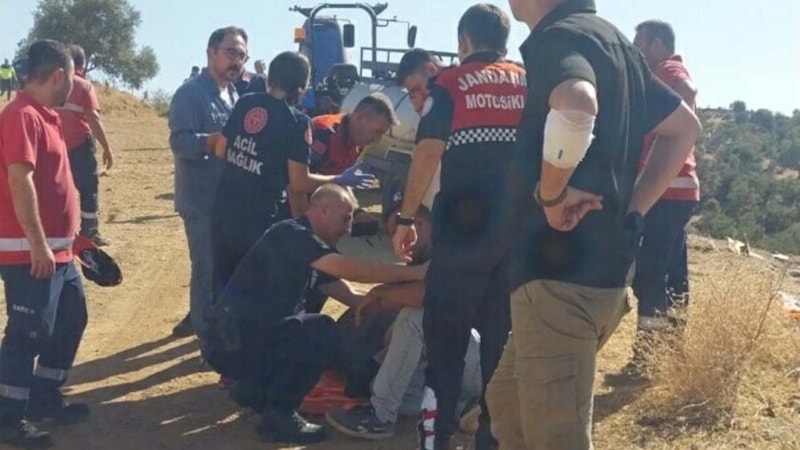 Aydın'da dinamitlerin kontrollü patlatılması sırasında 12 kişi yaralandı
