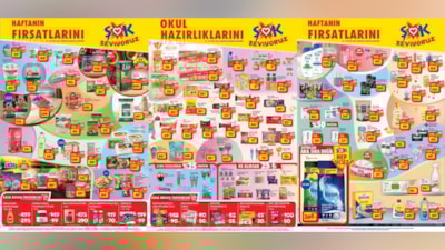 ŞOK’tan yüzde 50’ye varan indirim:   Deterjan, tuvalet kağıdı, çay, zeytinyağı…