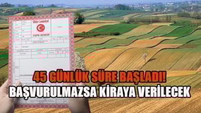 Tapu sahipleri dikkat: Son 45 gün! Başvuru yapılmazsa kiraya verilecek