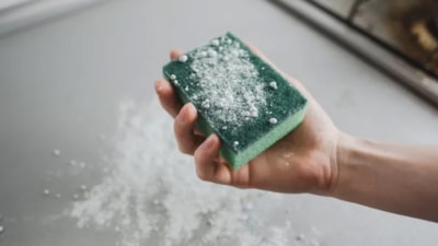 Süngerin üzerine tuz serpin, o etkilerin hepsinden yararlanın