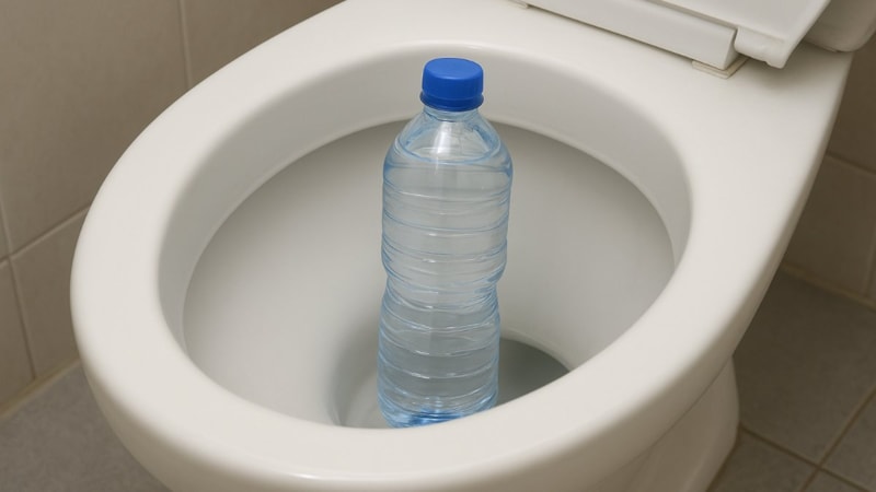 Klozete 1 tane pet şişe atarsanız...