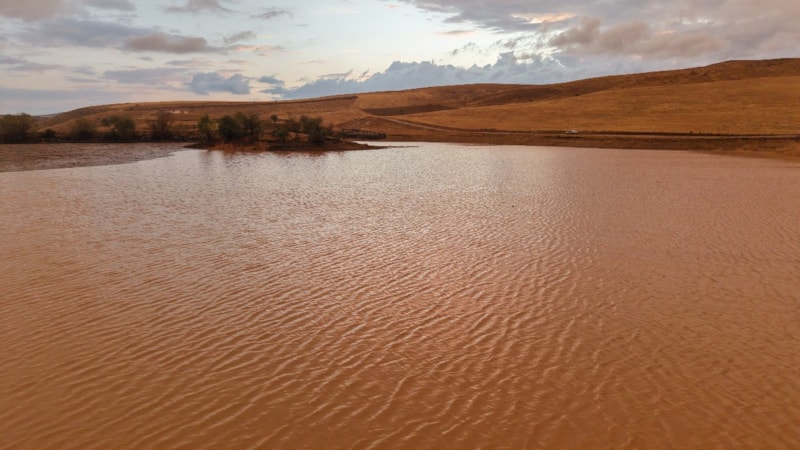 Kırıkkale'de kuruyan gölet sağanakla yeniden doldu