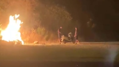 Muğla'da ormanı ateşe verdiler: O anlar kamerada