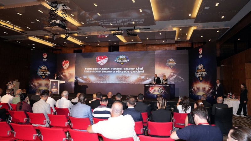 Kadın Futbol Süper Ligi'nde 2025-2026 sezonu fikstür çekimi yapıldı
