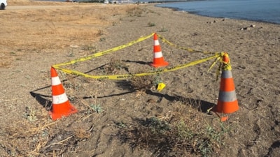 İznik Gölü sahilinde bulunan el bombası imha edildi