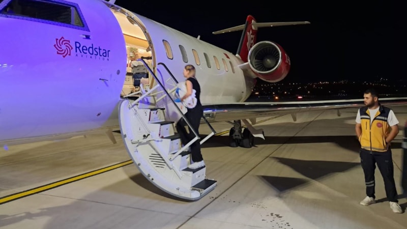 Tokat'ta ambulans uçak, kalp hastası bebek için havalandı