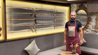 Karabük'te bastonculuk geleneğini tek başına yaşatıyor
