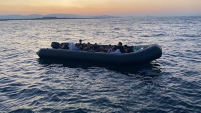 Aydın’da denizde 20 kaçak göçmen kurtarıldı