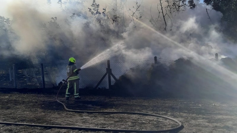 Balıkesir'de korkutan yangın