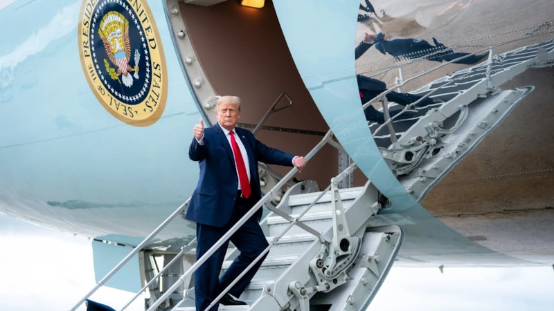 Donald Trump ölümden döndü: İçinde bulunduğu uçak çarpışma tehlikesi atlattı