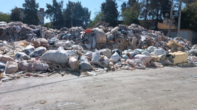 Buca'da çöplük alanda korkutan yangın