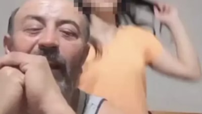 Hatay'da kızını canlı yayında oynatan baba tutuklandı