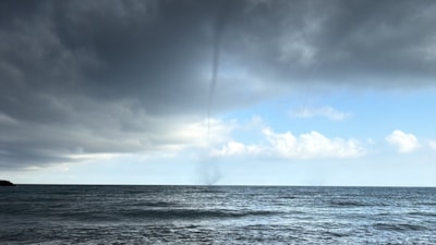 Samsun açıklarında hortum heyecanı