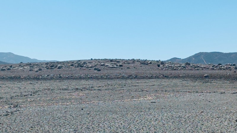 Gaziantep'te Tahtaköprü Barajı’nda su seviyesi düştü: Hamamlar Höyüğü gün yüzüne çıktı