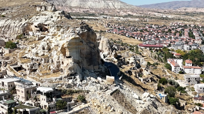 Kapadokya’da kaya kütlesi düştü