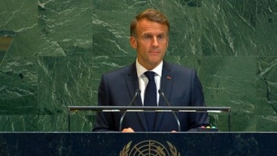 Macron BM'de konuştu: Fransa Filistin'i resmen tanıdı