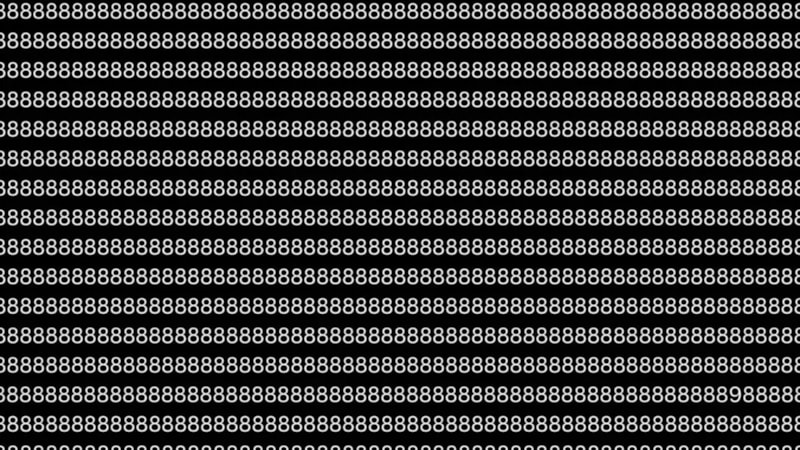 Dikkat testi: 8’lerin arasındaki 9 sayısını bulan, testi geçiyor