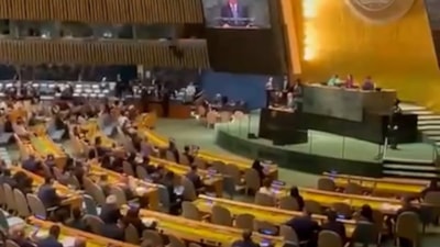 Cumhurbaşkanı Erdoğan, Birleşmiş Milletler 80. Genel Kurulu'nda: İsrail heyeti salonu terk etti