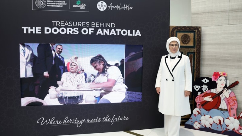 Emine Erdoğan, Melania Trump'ın verdiği resepsiyona katıldı