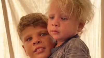 Omzunda kardeşini kilometrelerce taşıdı: Gazzeli Cidu, yaşadığı dehşeti anlattı