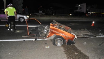 Manisa'da feci kazada 5 kişi can verdi