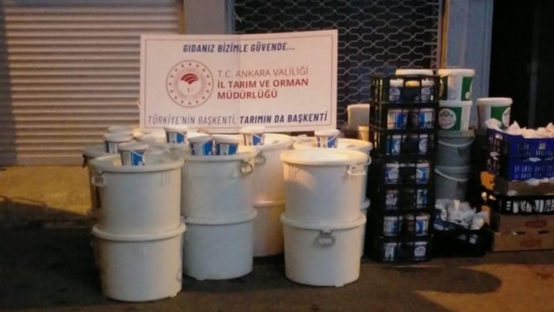 Ankara’da gıda denetimi: 3 tondan fazla bozuk süt ürünü imha edildi