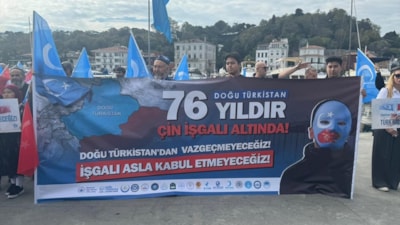 İstanbul'da Çin'in Uygur Türklerine karşı uyguladığı politikalara karşı protesto düzenlendi