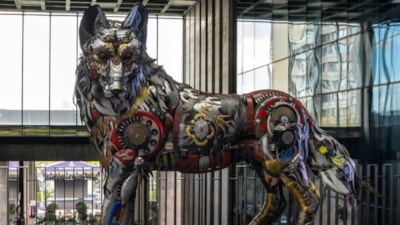 ASELSAN'dan 'Bozkurt' heykeli: Ziyarete açıldı