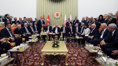 Cumhurbaşkanı Erdoğan, Babacan ve Davutoğlu ile bir araya geldi