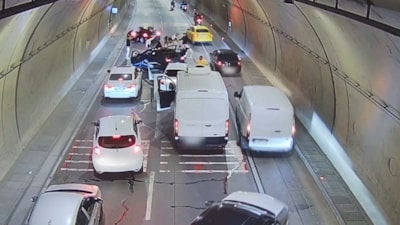 İstanbul'da tüneli kapatan trafik magandalarına ceza yağdı