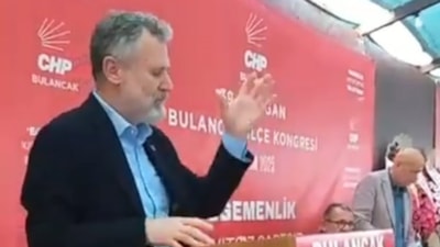 Giresun'da CHP kongresinde gerginlik: İl başkanı mikrofonu fırlatarak kürsüden indi
