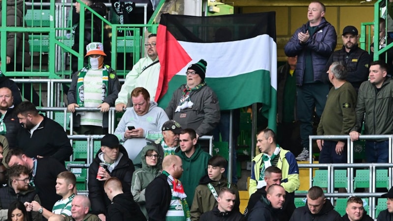 Celtic taraftarından İsrail'e protesto!