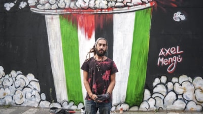 Mural sanatçısından Gazze’ye destek: Dünya İzlerken