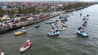 Karadeniz’de balıkçılardan küresel Sumud Filosu’na destek