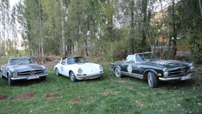 Belçika’dan gelen klasik otomobil tutkunları Bayburt’ta