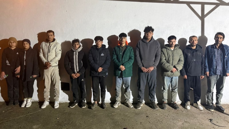 Edirne’de 17 kaçak göçmen yakalandı