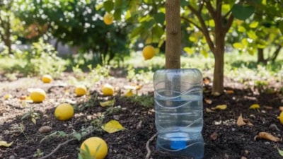 Bahçıvanların çoğu limon ağacının dibine su şişesi koyuyor: İşte sebebi