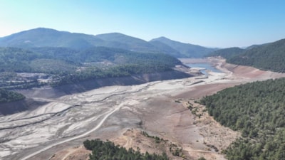 Bursa'daki barajlarda doluluk oranı yüzde 1'in altına düştü