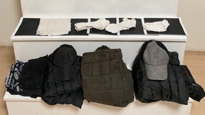 Balıkesir'de kıyafete emdirilen uyuşturucu polislerin dikkati sayesinde yakalandı