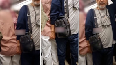 Ankara metrosundaki tacizci kameralara yakalandı