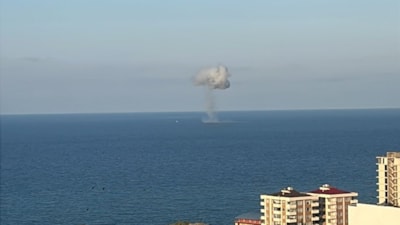 Trabzon açıklarında meydana gelen patlama korkuttu