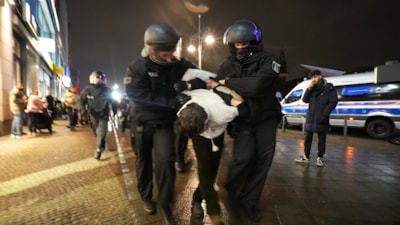 Alman polisinden Gazze eylemcilerine bir kez daha sert müdahale