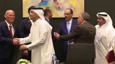 Mısır'daki tarihi anlaşmadan ilk görüntüler: MİT Başkanı Kalın da yer aldı