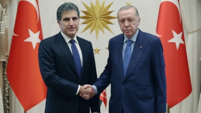 Cumhurbaşkanı Erdoğan, Neçirvan Barzani'yi kabul etti