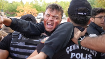 Gaziantep'te terör tatbikatında kendini rolüne kaptıranlar güçlükle sakinleştirildi