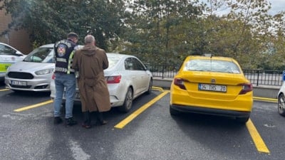İstanbul'da sürücüyü tehdit eden taksici yakalandı