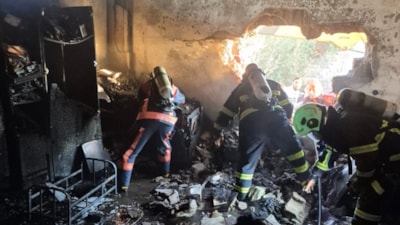 Mardin'de binada çıkan yangında 1 çocuk can verdi