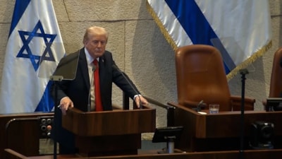 İsrail Meclisi'nde ABD Başkanı Trump protesto edildi